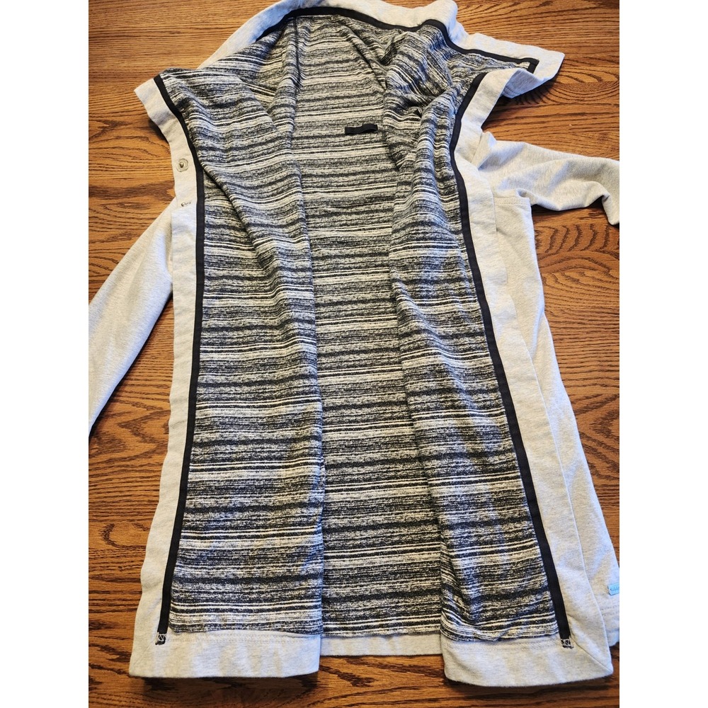 Lululemon Savasana Wrap Jacket Womens Size 2 Gray Asymmetrical Snap Cardigan - Picture 4 of 11